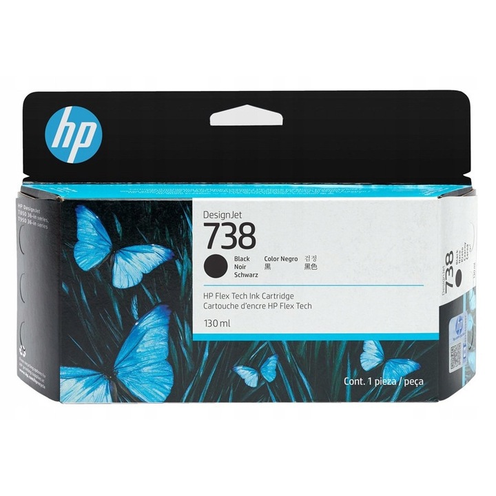 HP 738 tintapatron, 130 ml, fekete, eredeti