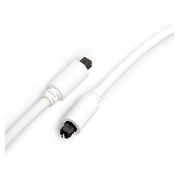 Cablu optic Toslink Argon Audio Optical Cable Classic 1m, alb, 6mm