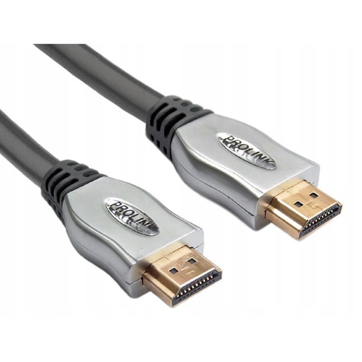 Cablu HDMI-HDMI 2.0 PROLINK, 4K/60Hz, 10m, cu ecranare tripla, conectori auriti