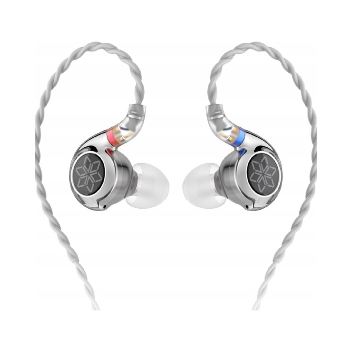Casti in-ear FiiO FD11, carbon, argintiu, USB-C, 10mm