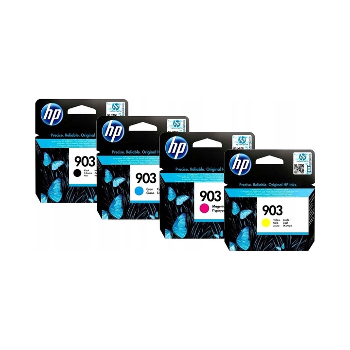 HP 903 CMYK tintapatron készlet, fekete, cián, magenta, sárga, 4 darab