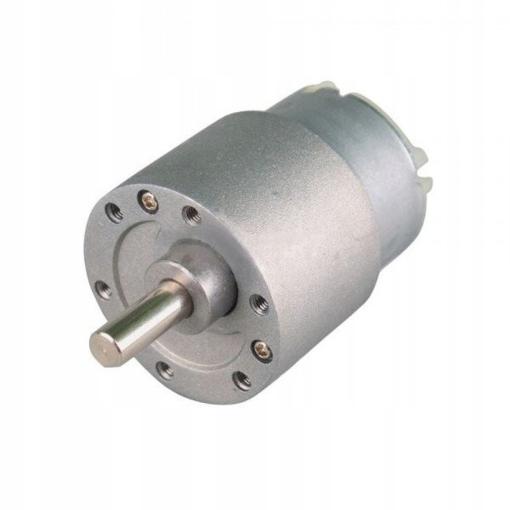 Motor DC MT90 cu transmisie 12V 120rpm, 37x45mm, 6mm diametru ax