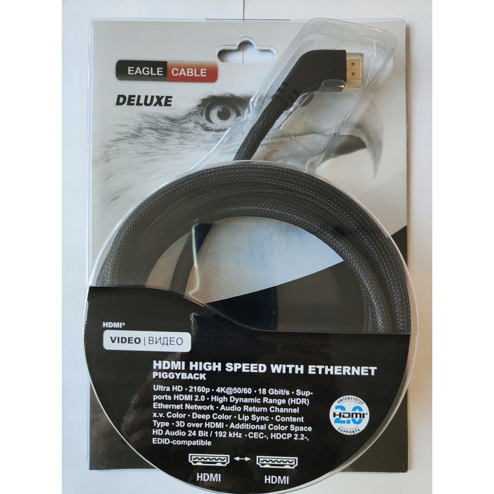 Kabel HDMI 2.0B 4K UHD, 18Gbps, 3m, Eagle Cable