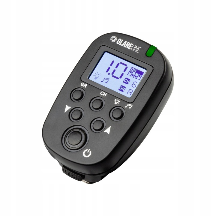Wyzwalacz GlareOne Flash RC, stopka ISO, 2,4 GHz, 300m, 73x49x38mm