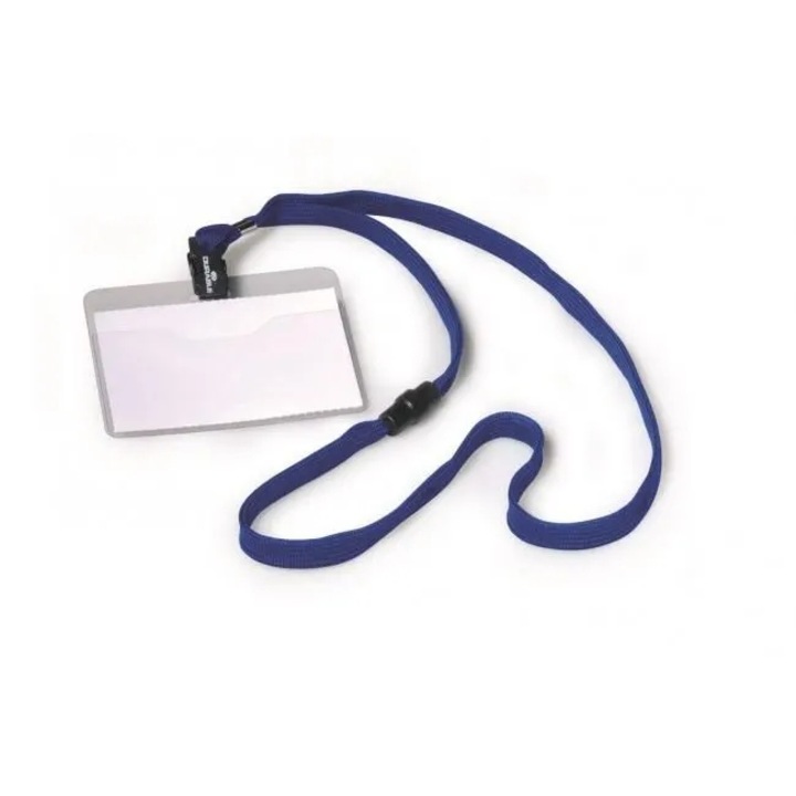 Set 10 identificatoare cu sfoara Durable 60x90mm, albastru