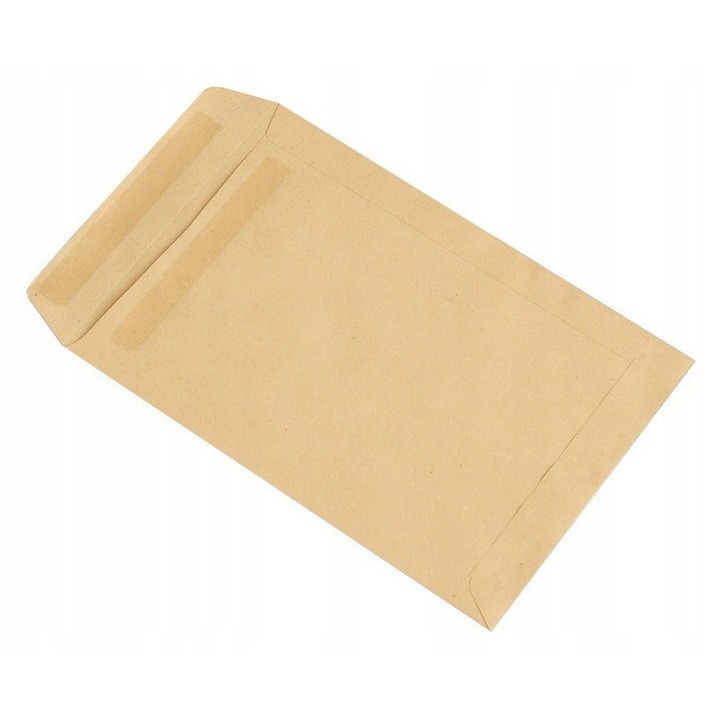 B5 borítékok, NC borítékok, 90 g, ablak nélküli, 500 darab, barna színű