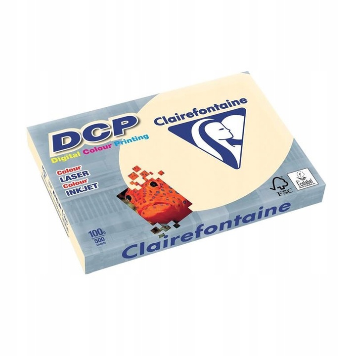 A4 fénymásolópapír Clairefontaine 90g elefántcsont - ekrü, 500 lap