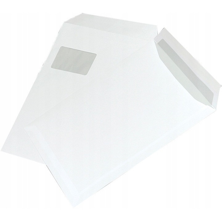 C4 borítékok, 250 darab, fehér, 229x324mm, 90gr/m2