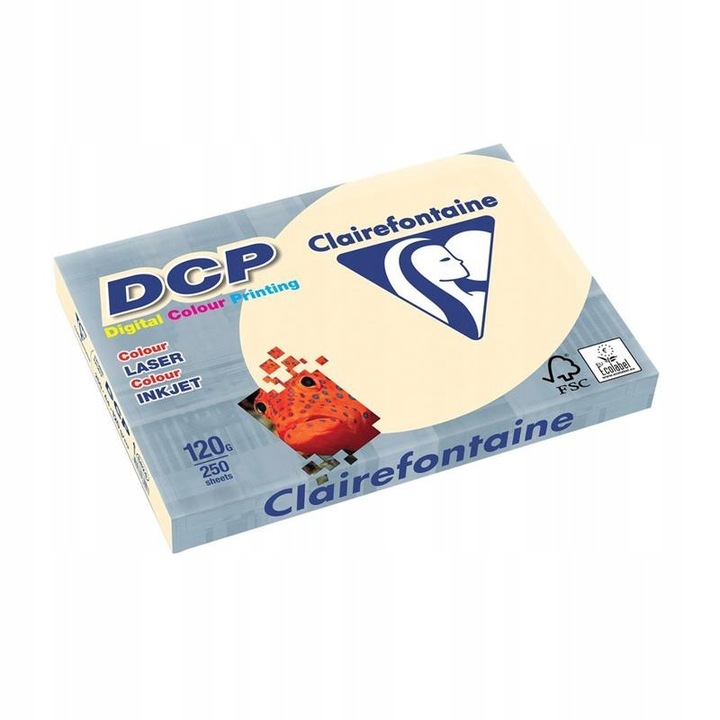 Hartie copiator A3 Clairefontaine 120g Ivory - Ecru, set 250 coli