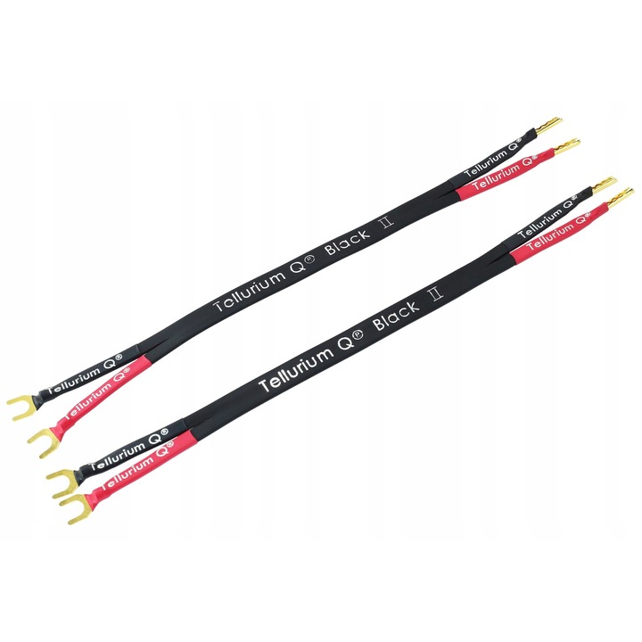 Tellurium Q Black II bi-wire jumper kábelek, 0.3m, 2 darab, fekete színű
