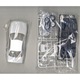 Nissan BNR32 Skyline GT-R 1989 autómodell, Aoshima, 1:24, összeszerelési készlet, műanyag, festékek és ragasztó nélkül