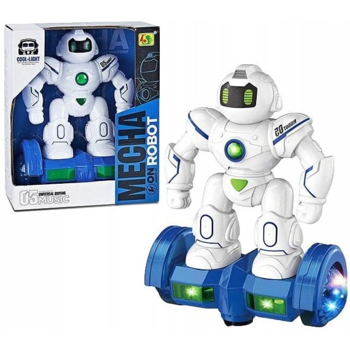Interaktív játékrobot, fény- és hangeffektekkel, 30x20cm