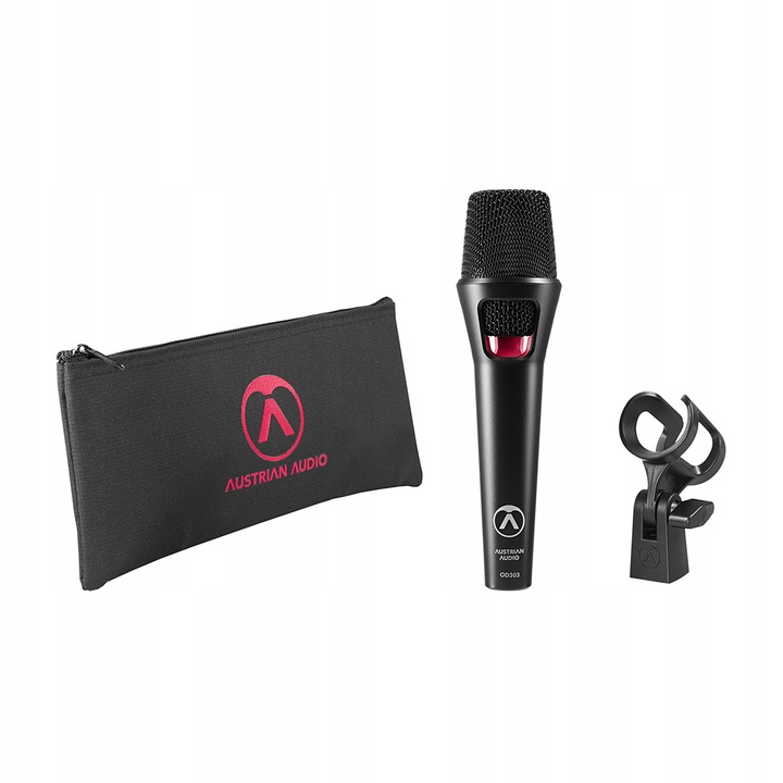 Microfon dinamic Austrian Audio OD303, superkardioidal, 35Hz-16kHz, 194x53x53mm, 330g