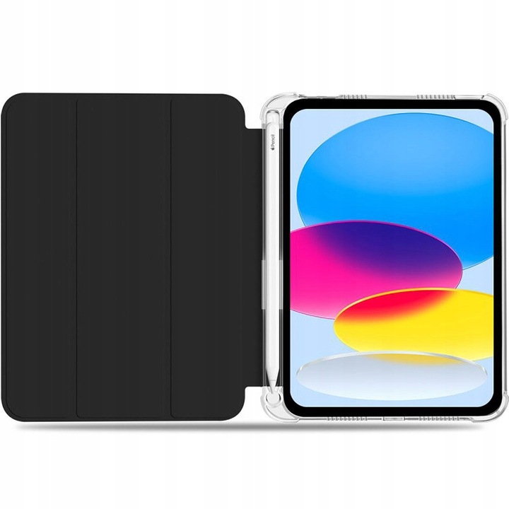 Husa Tech-Protect SC Pen Hybrid pentru Apple iPad 10 gen. 10.9" 2022, neagra, TPU, poliweglan, cu functie de stand