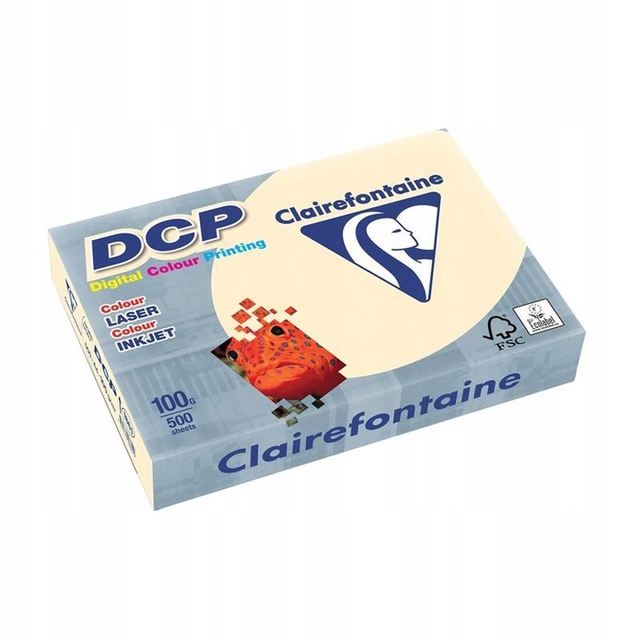 Clairefontaine A3 100g fénymásolópapír, 500 lap, elefántcsont színű, 420x297mm
