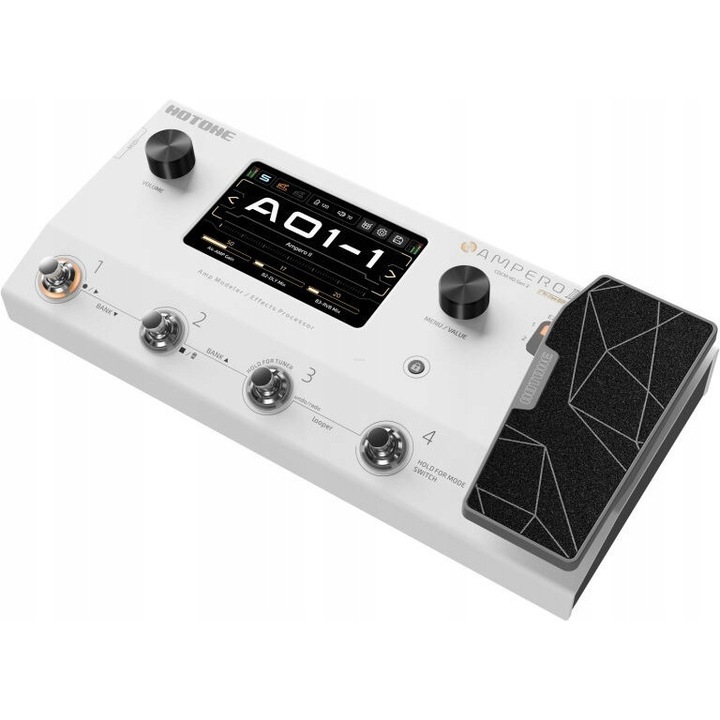Procesor sunet Hotone Ampero II, multiefect, 12 module efecte, 5" touchscreen, aluminiu