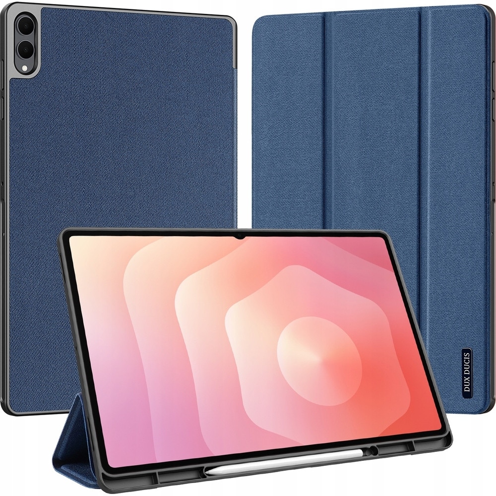 Husa tableta Dux Ducis Domo pentru Samsung Galaxy Tab S11 Ultra, 14.6", albastra, cu suport, protectie 360°