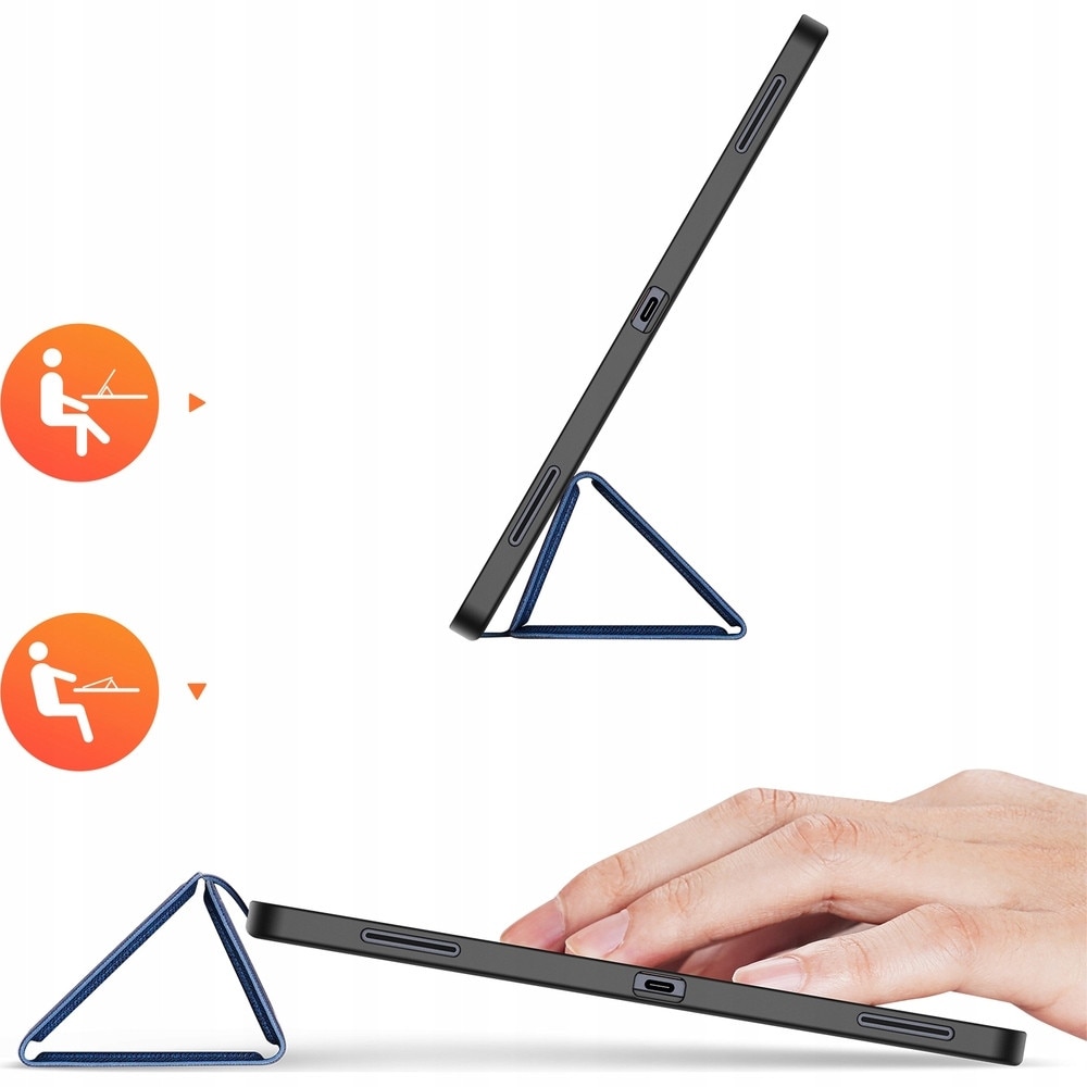 Husa tableta Dux Ducis Domo pentru Samsung Galaxy Tab S11 Ultra, 14.6", albastra, cu suport, protectie 360°