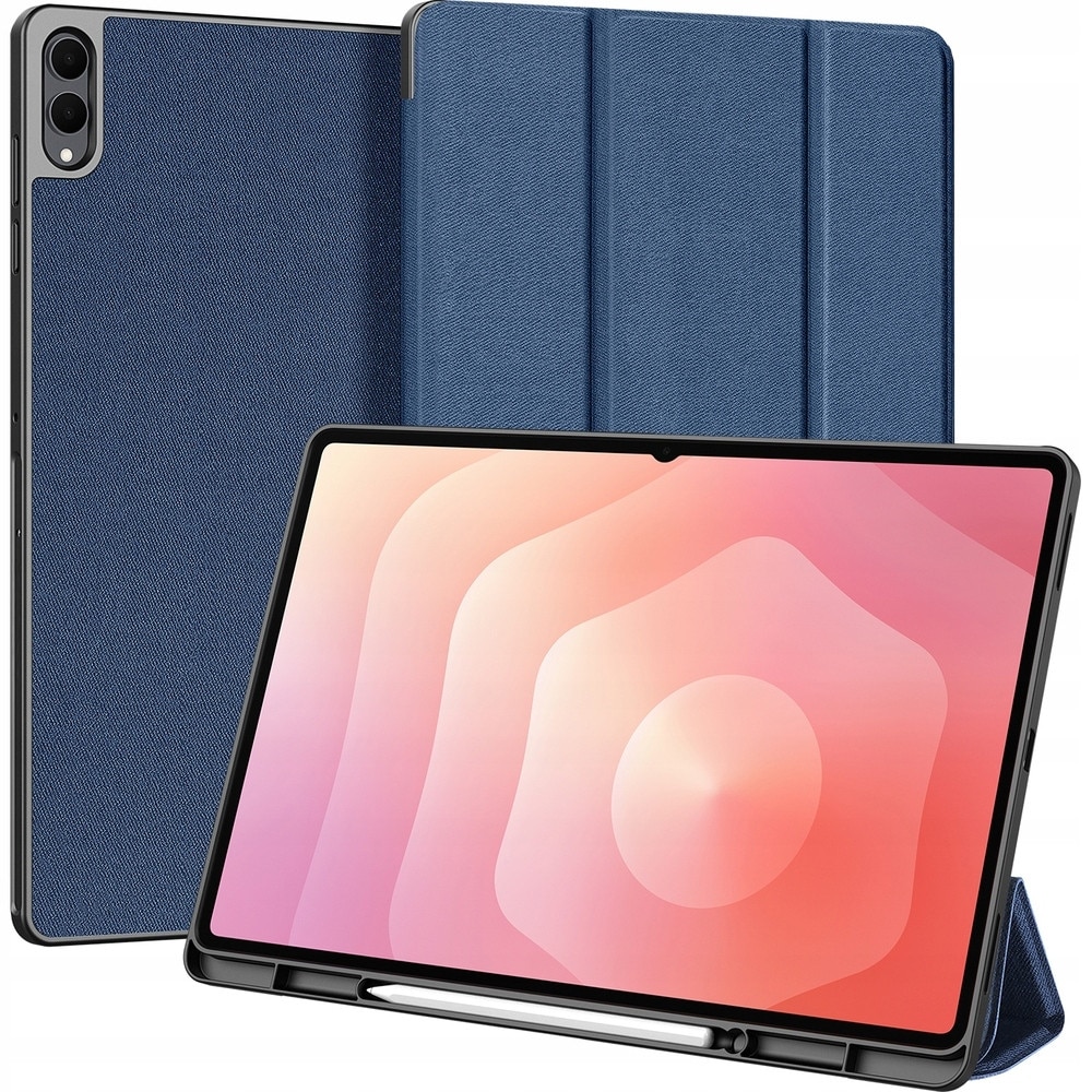 Husa tableta Dux Ducis Domo pentru Samsung Galaxy Tab S11 Ultra, 14.6", albastra, cu suport, protectie 360°