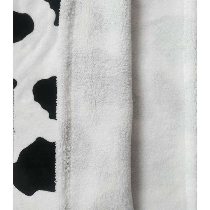 Patura cu gluga, bluzokoc, polar, oversize, multicolor, 100x190cm