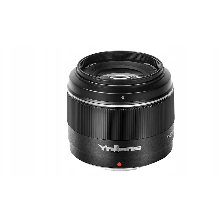 Obiectiv 50 mm f/1,8 pentru Fujifilm X, Yongnuo, constructie optica 8 elemente, greutate 134 g