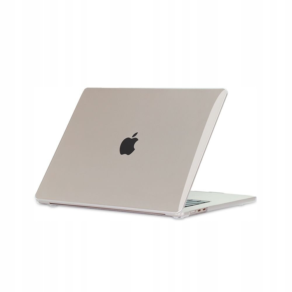 Etui laptop Tech-Protect Smartshell pentru MacBook Air 15 M2/M3 2023-2024, Crystal Clear, set 1x etui