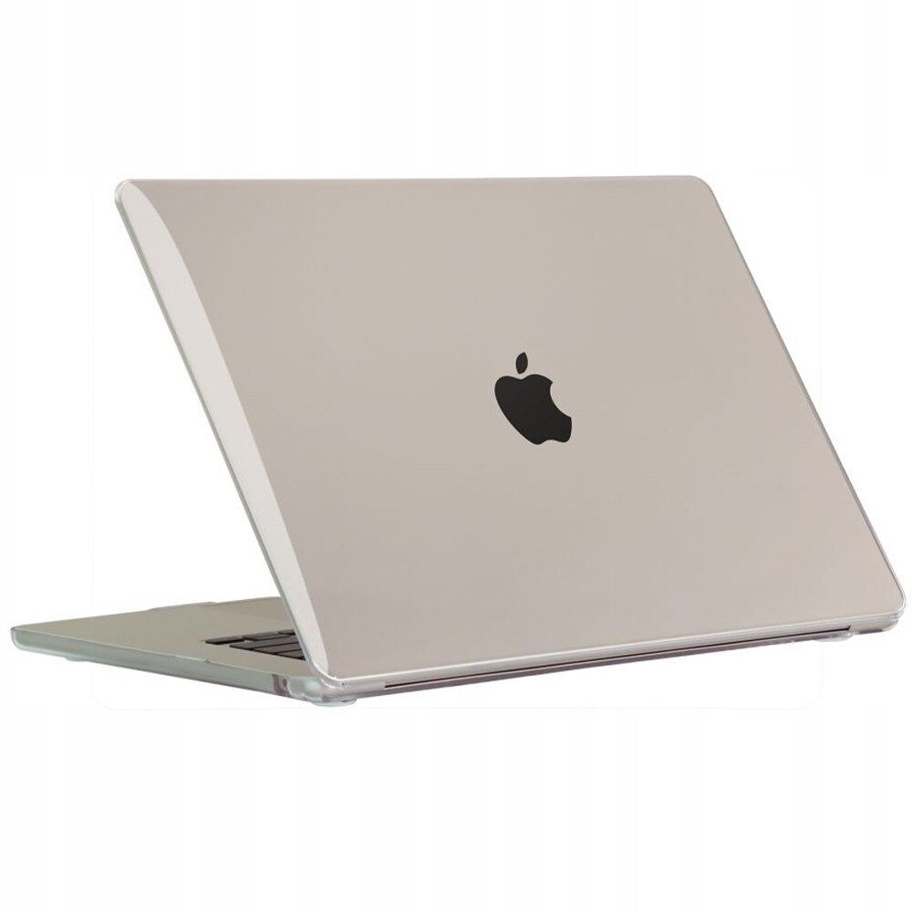 Etui laptop Tech-Protect Smartshell pentru MacBook Air 15 M2/M3 2023-2024, Crystal Clear, set 1x etui
