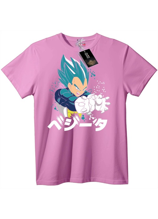 Vegeta Super Saiyan kék póló, Candy Pink