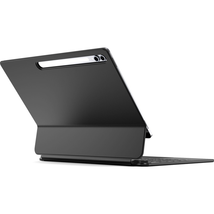 Set etui cu tastatura Dux Ducis pentru Samsung Galaxy Tab S10 FE+, negru, poliuretan, USB-C