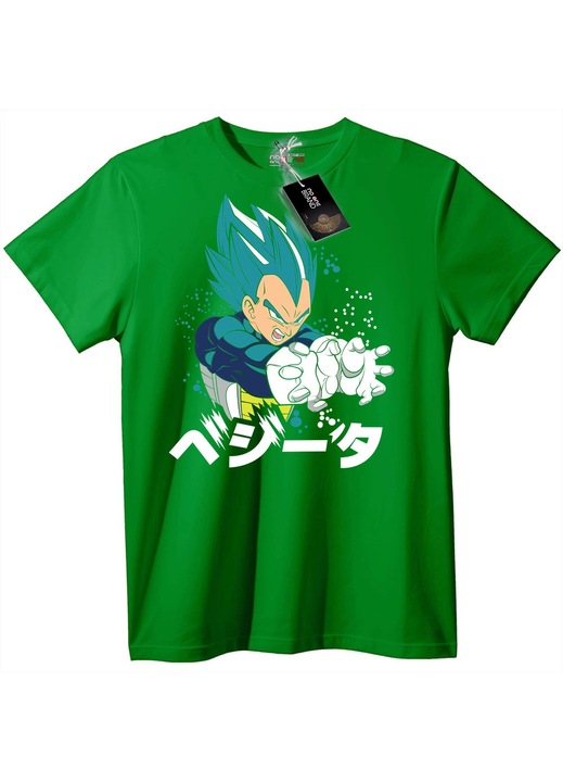 Vegeta Super Saiyan kék póló, Zöld