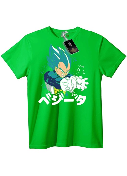 Vegeta Super Saiyan kék póló, Világoszöld