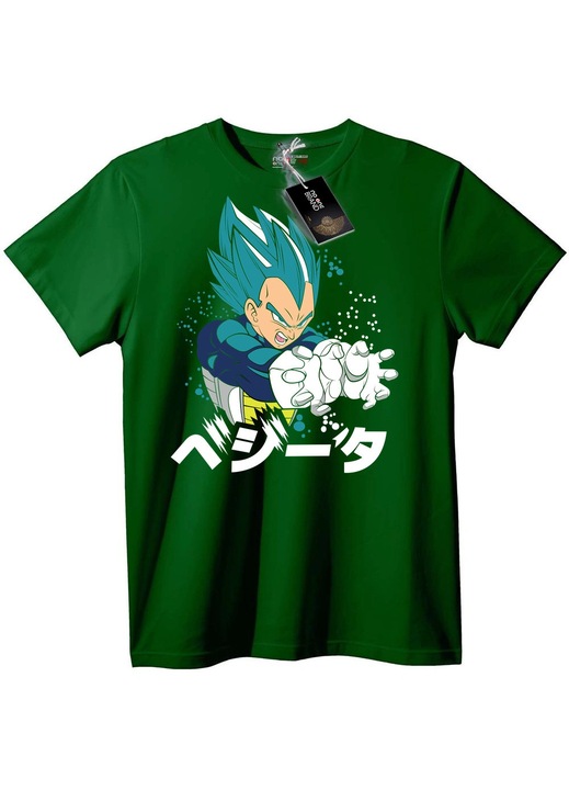 Vegeta Super Saiyan kék póló, Angolzöld