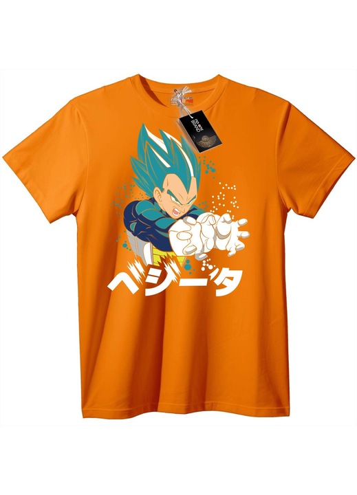 Vegeta Super Saiyan kék póló, Narancssárga