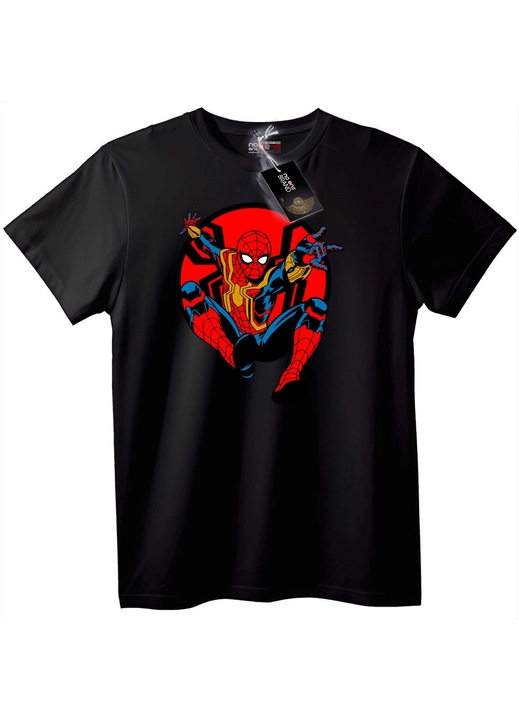 Póló Spider-Man Hős, Fekete, 7XL