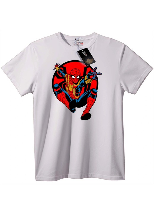 Póló Pókember Hős, Fehér, 5XL