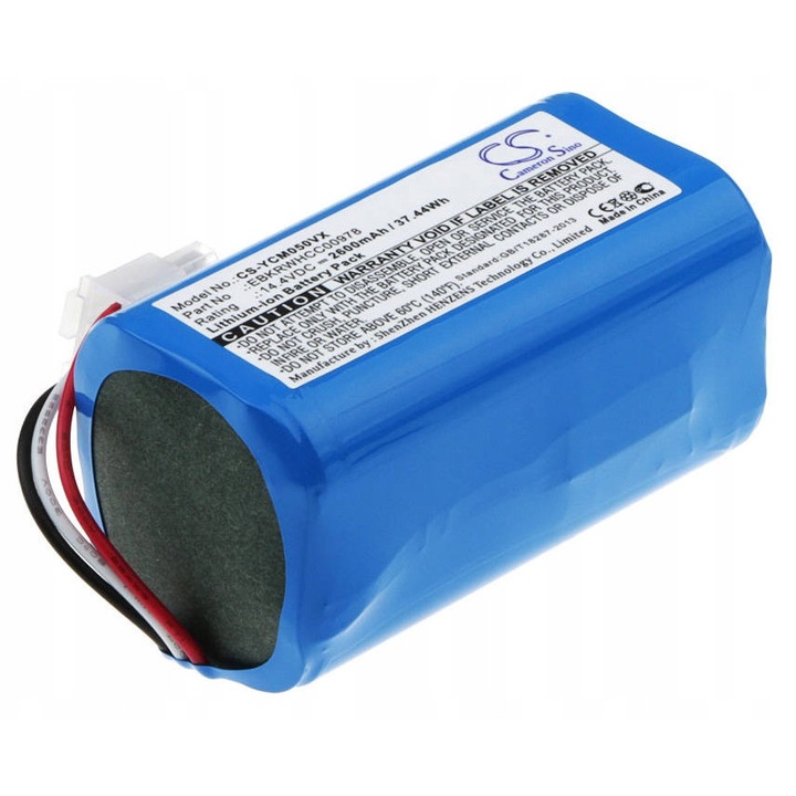 Li-Ion akkumulátor 2.6 Ah, Cameron Sino, iCLEBO Smart YCR-M05-10 YCR-M05-20, kék