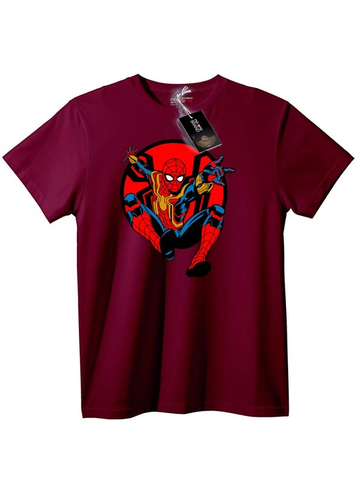 Póló Spider-Man Hős, Bordó, 3XL