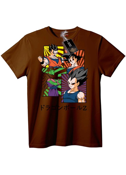 Dragon Ball Z Hősök póló, Barna