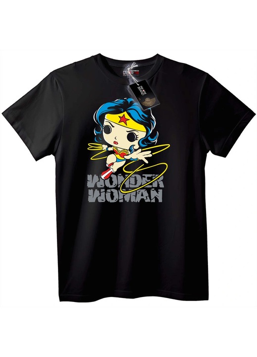 Wonder Woman Chibi póló, Fekete