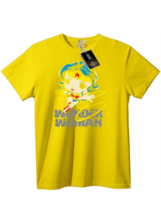 Wonder Woman Chibi póló, Sárga