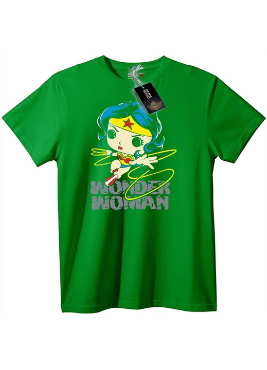 Wonder Woman Chibi póló, Zöld