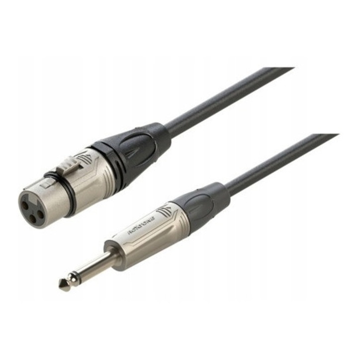 Roxtone DMXJ210L15 mikrofonkábel, 15m, 1x mono jack, 1x XLR, flexibilis
