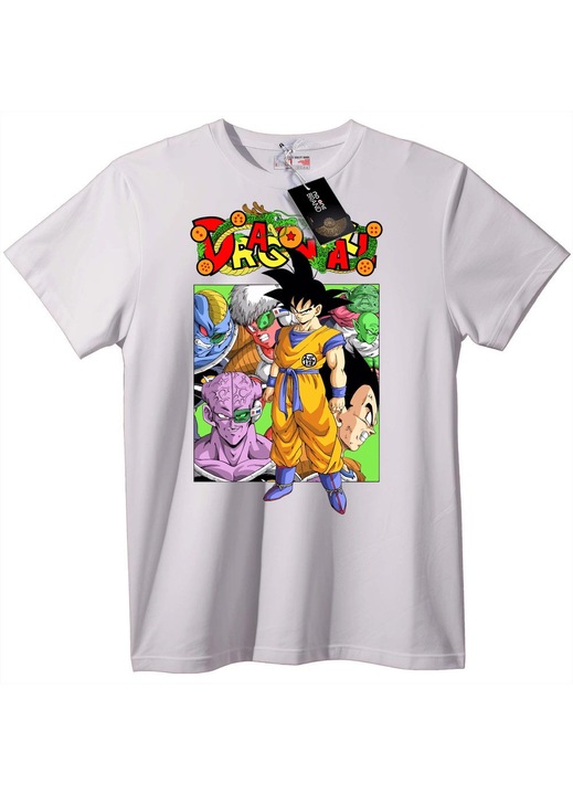Dragon Ball Z Hősök póló, Fehér, XXS