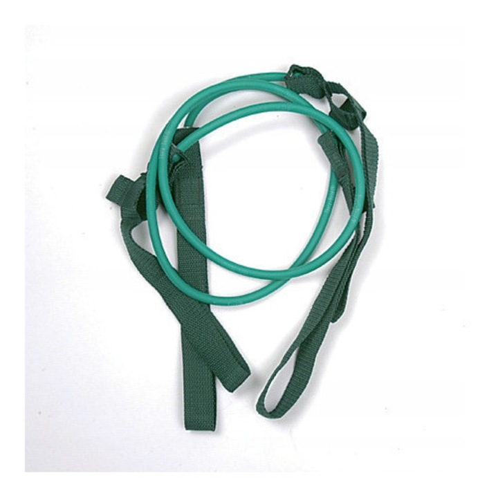 Extensori Gymstick, tubing suplimentar, 2x80cm, rezistenta slaba, verde