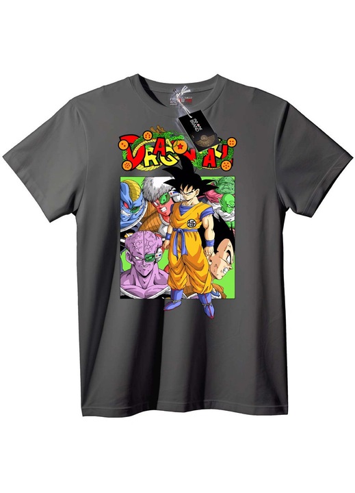 Dragon Ball Z Hősök póló, szürke, 2XL