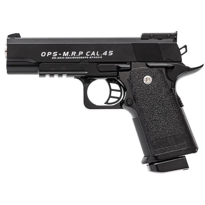 Pistol metalic replica Colt, 800 bile, 6mm, negru