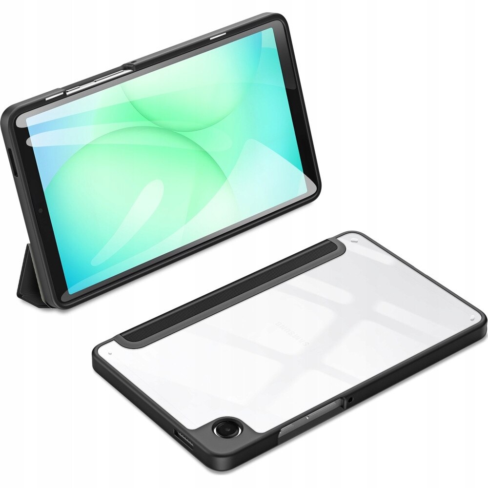 Etui Dux Ducis pentru Galaxy Tab A11/A9, deschis, negru