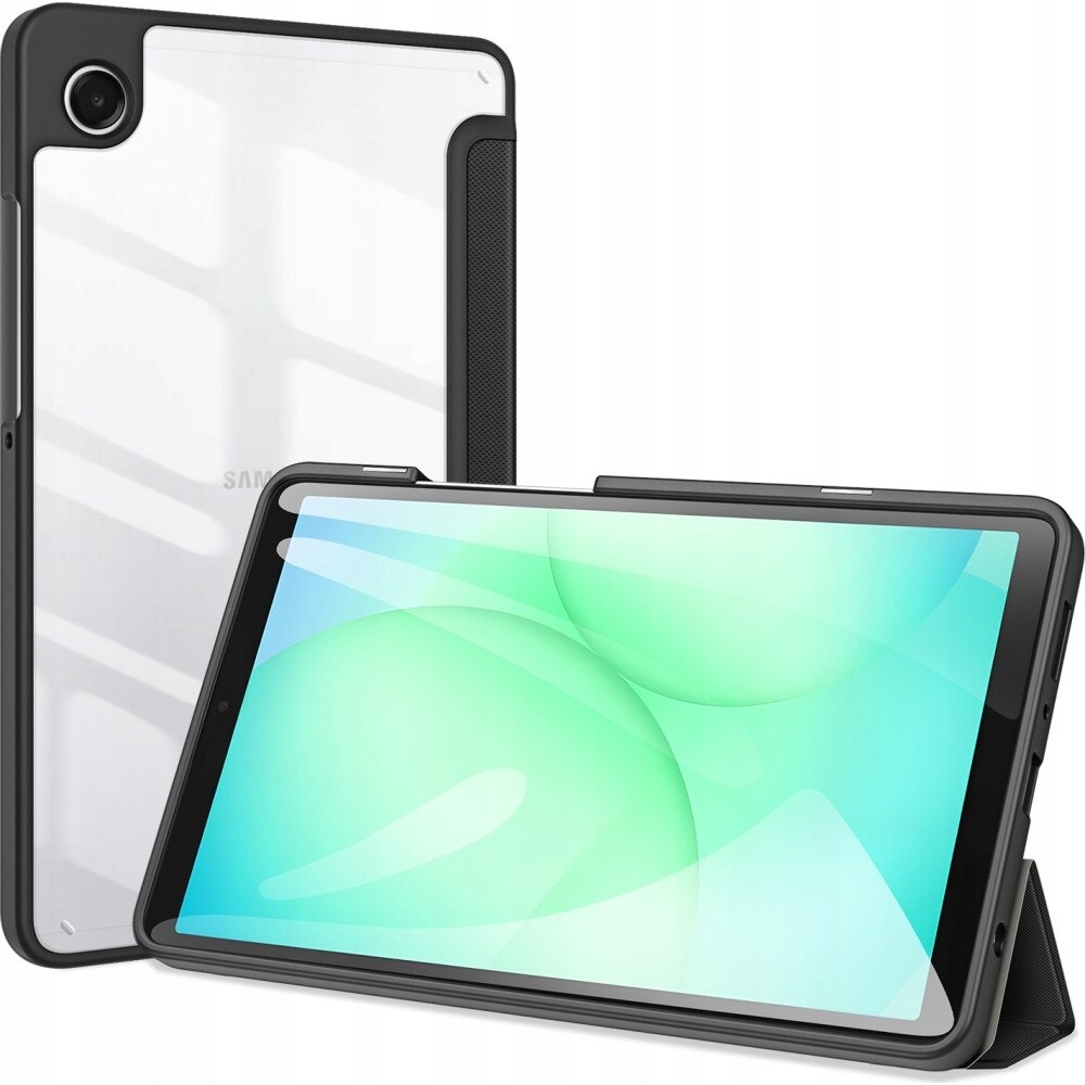 Etui Dux Ducis pentru Galaxy Tab A11/A9, deschis, negru