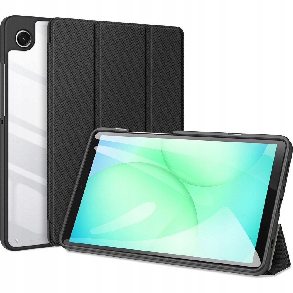 Etui Dux Ducis pentru Galaxy Tab A11/A9, deschis, negru