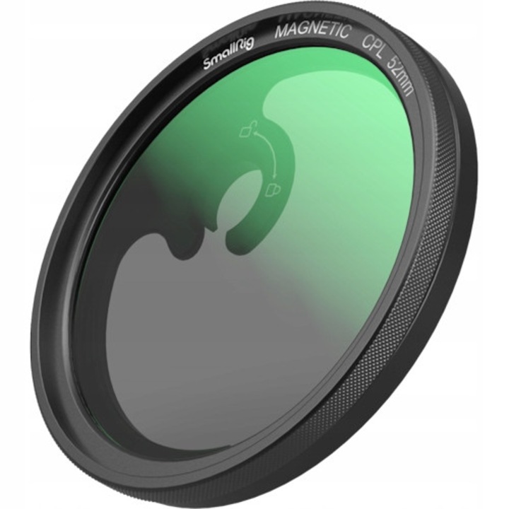 Filtru CPL cu adaptor M-mount 52mm, SmallRig 4388, sticla HD, rezistent la apa